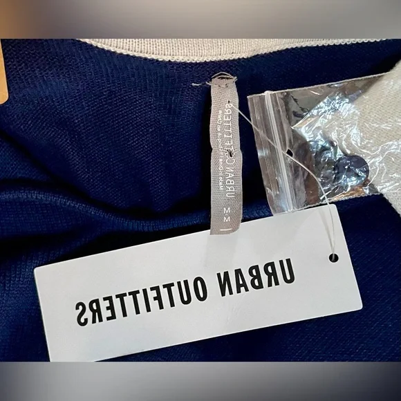 Urban Outfitters Navy Blue Dress with Red and White Trim - Picture 7 of 9